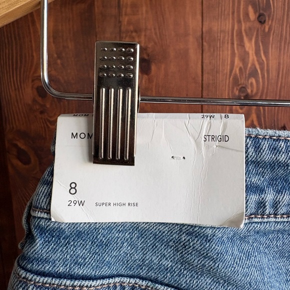 American Eagle Outfitters Women's Ripped Blue Jean Shorts - Picture 6 of 8